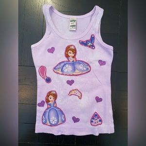 Tee-Hee Princess Sofia Purple Tank Top - Size 3